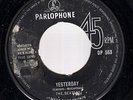 THE BEATLES ORIG 1965 UK EXPORT 45 YESTERDAY DP 563