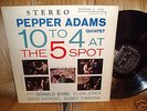 1958 PEPPER ADAMS lp Riverside 1104 STEREO 10 to 4   NM