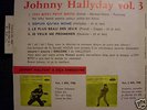 JOHNNY HALLYDAY / VOGUE  7800  POCHETTE  VERSO COULEUR