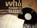 THE WHO LIVE AT LEEDS 1st UK PR BLUE STAMP+ ALL INSERTS