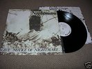 NIGHTMARE- give notice of nightmare lp ORIG death side