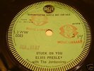 ELVIS PRESLEY+JORDANAIRES stuck on you UK RCA DEMO 45##