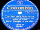 Benny Goodman, Billie Holiday # 2856-D, Columbia 78 RPM