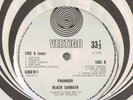 Black Sabbath/Paranoid.1970 Unplayed Vertigo Swirl LP.