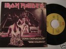 IRON MAIDEN TWILIGHT ZONE SPAIN P/S 1981 45 SUPRA RARE