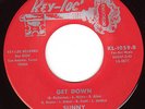SUNNY & SUNLINERS Get Down TX SOUL FUNK 45 listen
