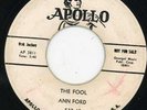 Ann Ford/Gp-The Fool-Apollo Promo Doo Wop 45 