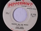 JIMMY SIMMS THUNDERBIRDS: Twistin' On The Beach 45 rare Rockabilly