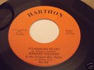 BERNARD WILLIAMS - NEEDLESS TO SAY ORIGINAL 1st HARTHON