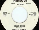 RARE-GARAGE-SUNDAY FUNNIES-45-RARE HIDEOUT LABEL-(NM-)