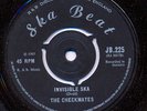 CHECKMATES Invisible Ska Beat 45 b/w WINSTON & TONETTES