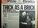 JETHRO TULL THICK/BRICK ORIG NEWSPAPER COVER TAN LABEL
