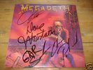 Megadeth Peace Sells Vinyl Signed All Original Members