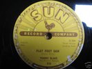 TOMMY BLAKE: FLAT FOOT SAM  78 rpm SUN 278  ROCKABILLY