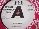 JOE MEEK - PETER LONDON - BLESS YOU - PYE DEMO
