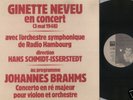 REFERENCE RECORDING GINETTE NEVEU BRAHMS MONO LP