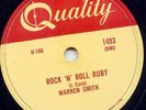 WARREN SMITH -ROCK N' ROLL RUBY - ROCKABILLY VG++ 1956
