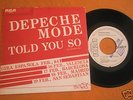DEPECHE MODE TOLD YOU SO SPAIN PROMO 7-INCH ESP-611