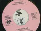 CARMEN-Time To Move. Detroit boogie 45. EX. w/press kit
