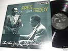 LESTER YOUNG & TEDDY WILSON pres & teddy LP VERVE *EXC*