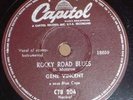 GENE VINCENT & BLUE CAPS 1958 10” 78 RPM Ex BRAZIL