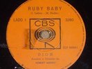 DION 1963 Ruby Baby POP 10” 78 RPM Nm BRAZIL
