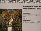 ERATO(stereo)/ SCHUBERT/MICHELE AUCLAIR,violin /G. JOY
