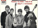 BEATLES 'TICKET TO RIDE' RARE FRENCH EP NEAR MINT