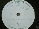 BILLY FURY beyond the shadow of a doubt UK ACETATE 45