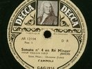 DECCA(3discs)(78RPM)/BACH SONATA N° 4 / CAMPOLI, violin
