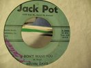 MELVIN DAVIS RARE DETROIT NORTHERN 45 JACKPOT 3800 HEAR