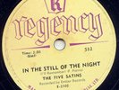 FIVE SATINS -IN THE STILL OF THE NIGHT -DOO-WOP 78 1956