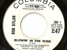 BOB DYLAN BLOWIN' IN THE WIND PROMO COLUMBIA  listen