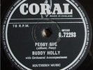 BUDDY HOLLY - PEGGY SUE - EVERYDAY - CORAL 78 - EX