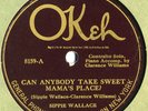 Okeh 8159 SIPPIE WALLACE Sweet Mama's Place in E 1925