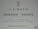 JEAN CHAMPEIL BACH VIOLIN  SONATAS SUITES VEGA SIGNED