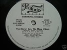 LORRAINE JOHNSON THE MORE I GET, THE MORE I WANT NM 12