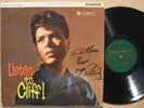 Cliff Richard, Listen To Cliff, Signed On Front,1961,LP