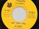 FUNK/DEEP SOUL 45 RPM- LEE MOSES- on MAPLE RECORDS