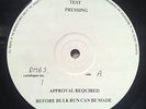Depeche Mode, DMBS 1, Instrumentals, TEST PRESSING