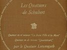 Quatuor LOEWENGUTH SCHUBERT Discophiles Français 203 M