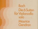 MAURICE GENDRON Bach Solo Cello Suites Philips 3 LPs