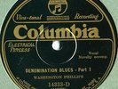 Columbia 14333D WASHINGTON PHILLIPS  1928  in E+