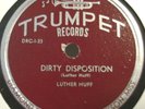 75)   78 RPM   LUTHER HUFF   TRUMPET DRC-1-2-3