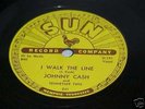 JOHNNY CASH I Walk The Line SUN 78 RPM Nice Example