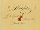Jascha Heifetz Violin plays Bach RCA Victor LP