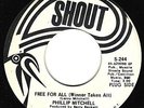 PHILLIP MITCHELL Free For All SOUL 45 SHOUT 244