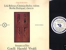 LOLA BOBESCO CORELLI HAENDEL & VIVALDI SONATAS LP