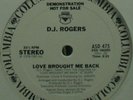 D.J. ROGERS - LOVE BROUGHT ME BACK (NEAR MINT)  PROMO 