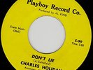 70'S SOUL 45 RPM-CHARLES HOLIDAY- on PLAYBOY RECORDS